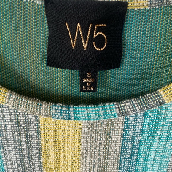 (BN49) Anthropologie W5 sleeveless multicolored tasseled hem top, Size small - Picture 5 of 8